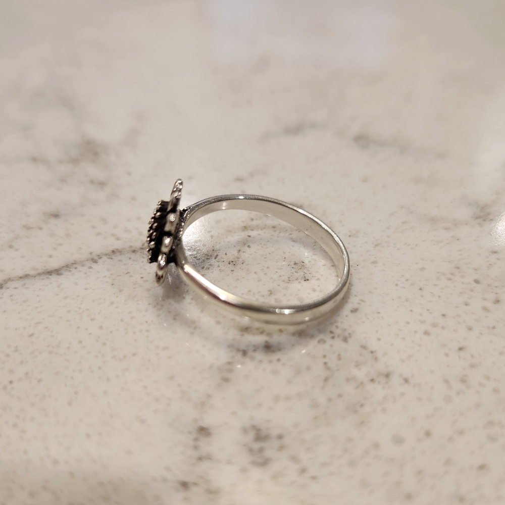 New Sterling Silver Sunflower Ring - image 5